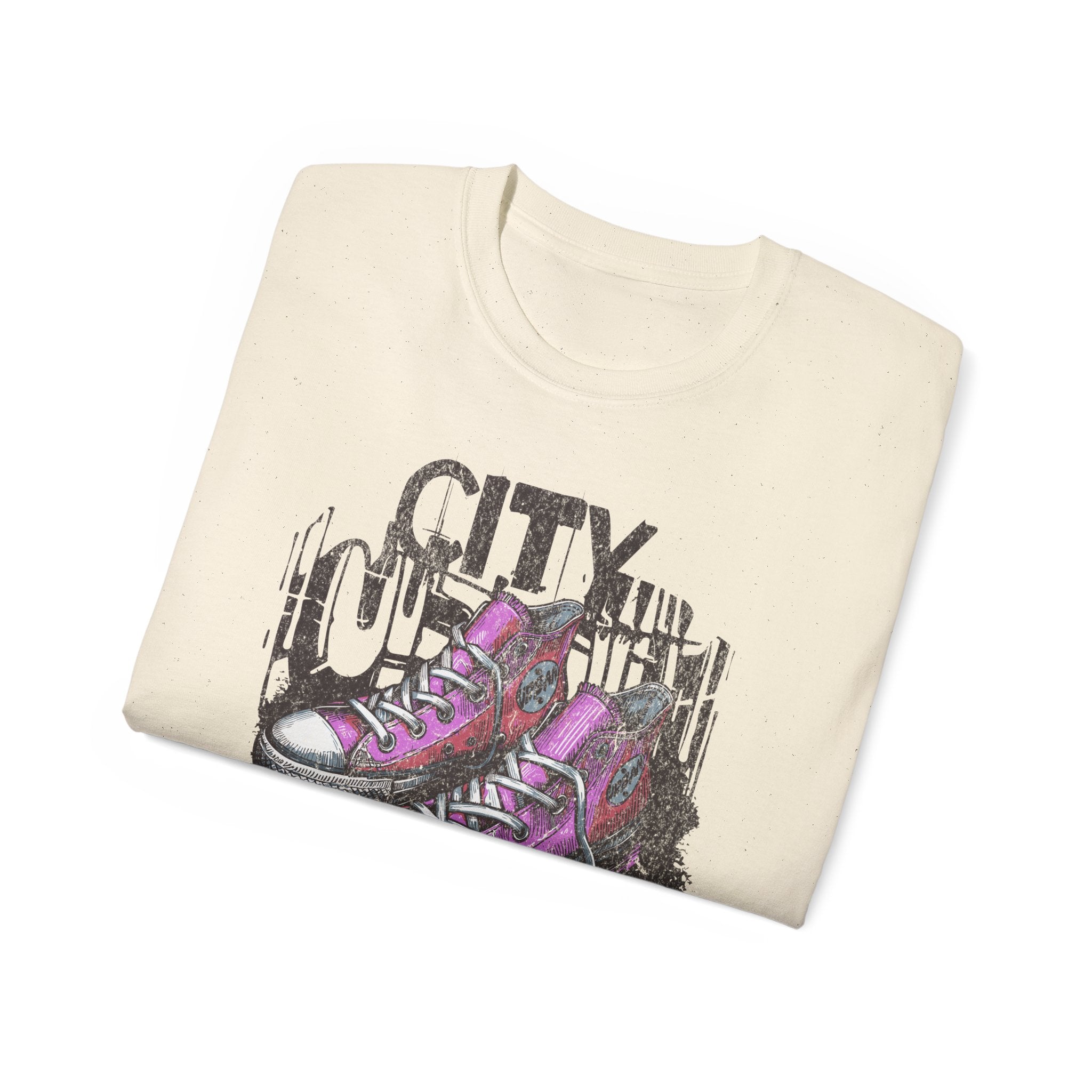 City Streets - Unisex Cotton Tee (Front) - Damned Threads